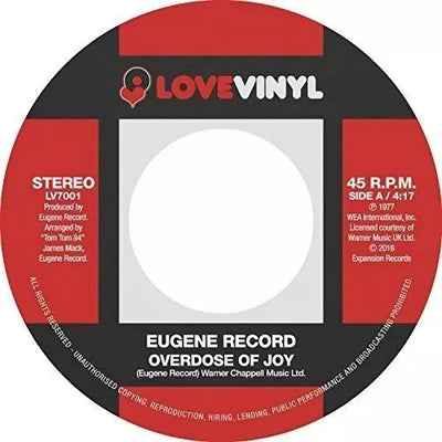 EUGENE RECORD / OVERDOSE OF JOY (7")
