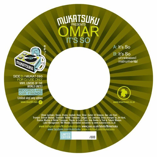 OMAR / IT'S SO (7")