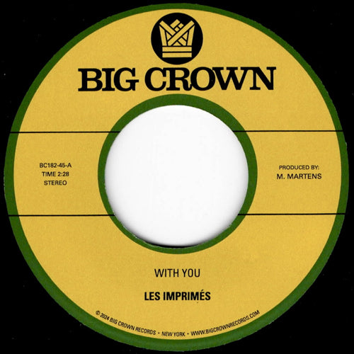 LES IMPRIMES / WITH YOU b/w ONLY LOVE (7")