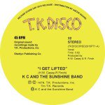 K C AND THE SUNSHINE BAND / I GET LIFTED (10")