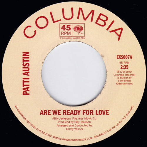 PATTI AUSTIN / ARE WE READY FOR LOVE / DIDN'T SAY A WORD (7")【セール対象外】